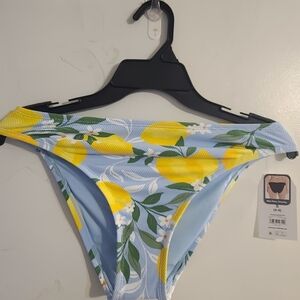 Time and Tru Blue and Yellow Bikini Bottom